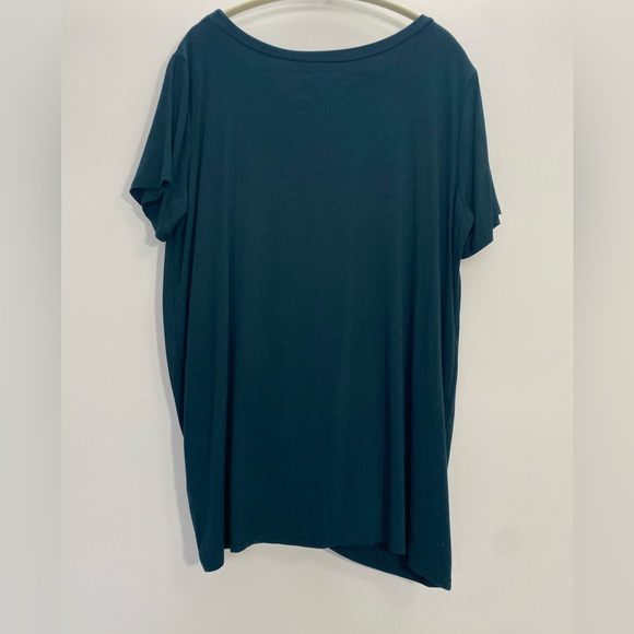 Jackson Rowe Teal Knot Front Tee Shirt Size Small - Picture 2 of 6